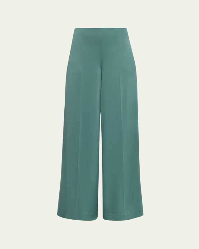 Kai Wide-Leg Satin Pants